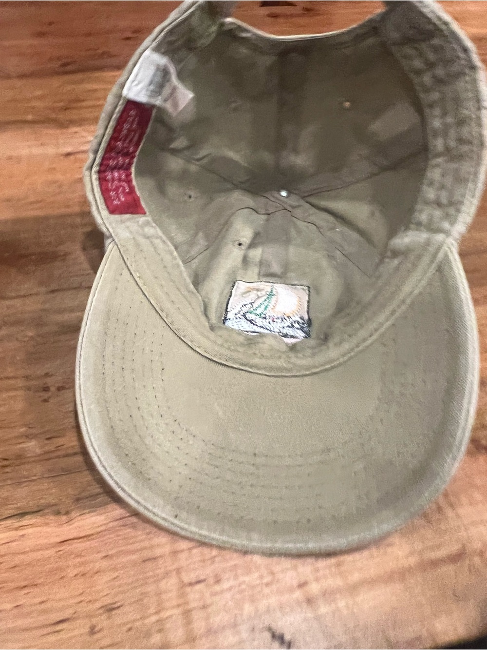 Georgia Embroidered Khaki Baseball Cap - Picture 13 of 14
